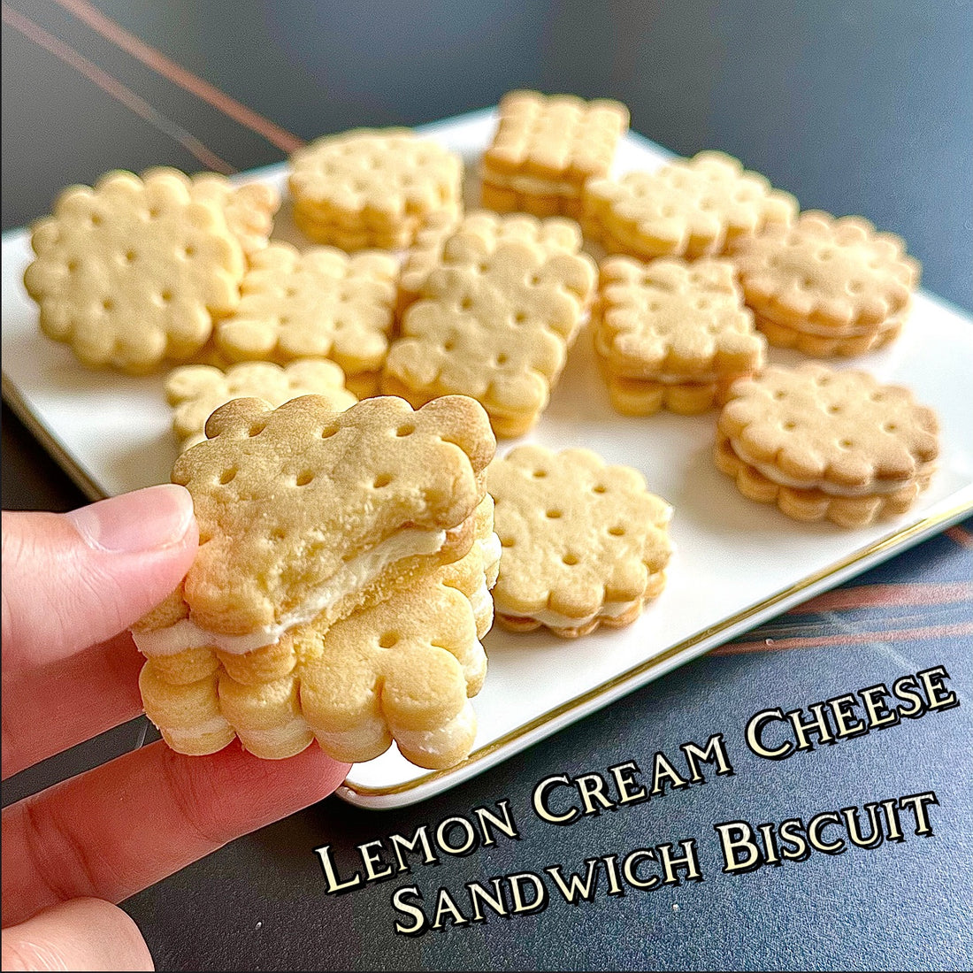 🍋檸檬忌廉芝士夾心餅乾Lemon Cream Cheese Sandwich Biscuit🍪