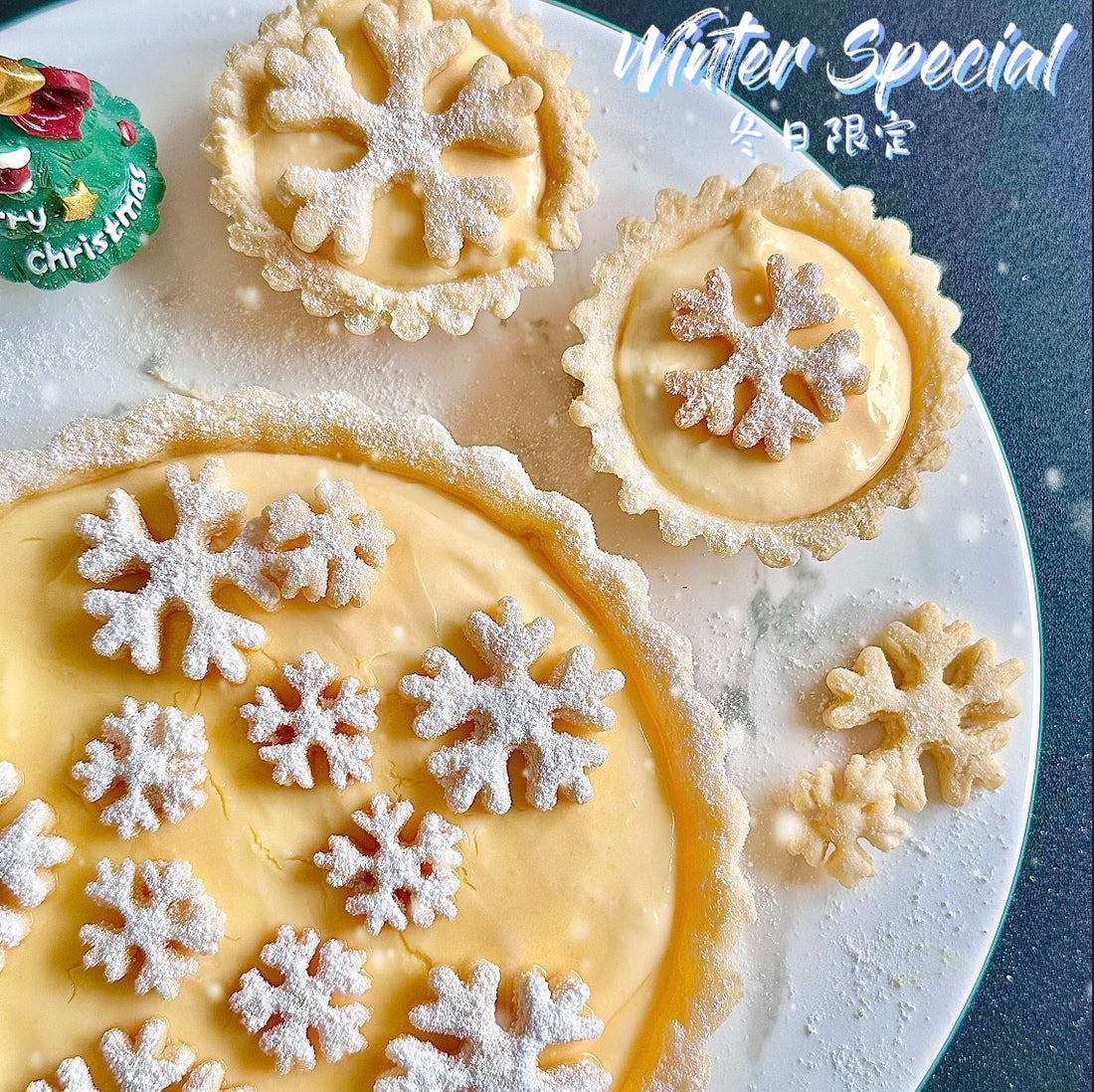 🧀冬日雪花芝士撻Winter Snowflake Cheese Tart❄️