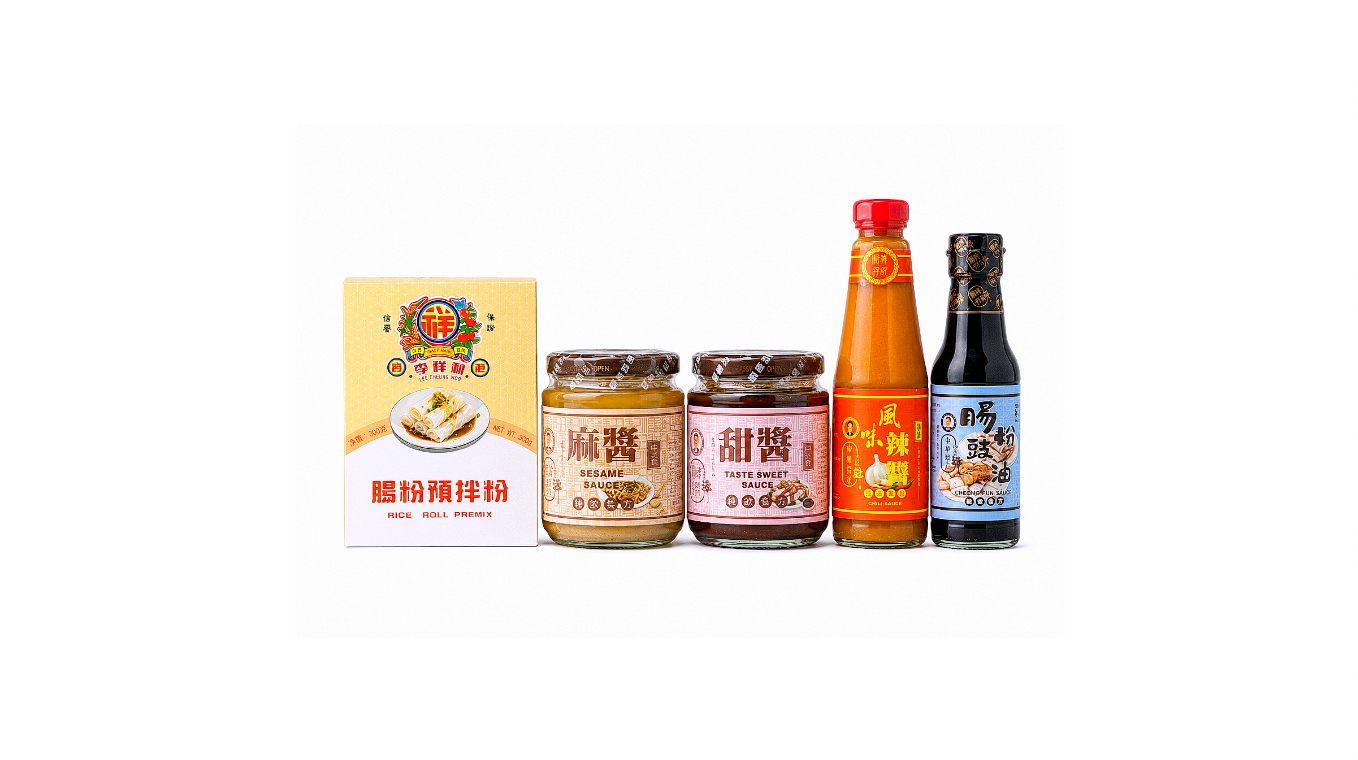 港式腸粉混醬套裝Hong Kong-Style Mixed Sauce Rice Roll Set